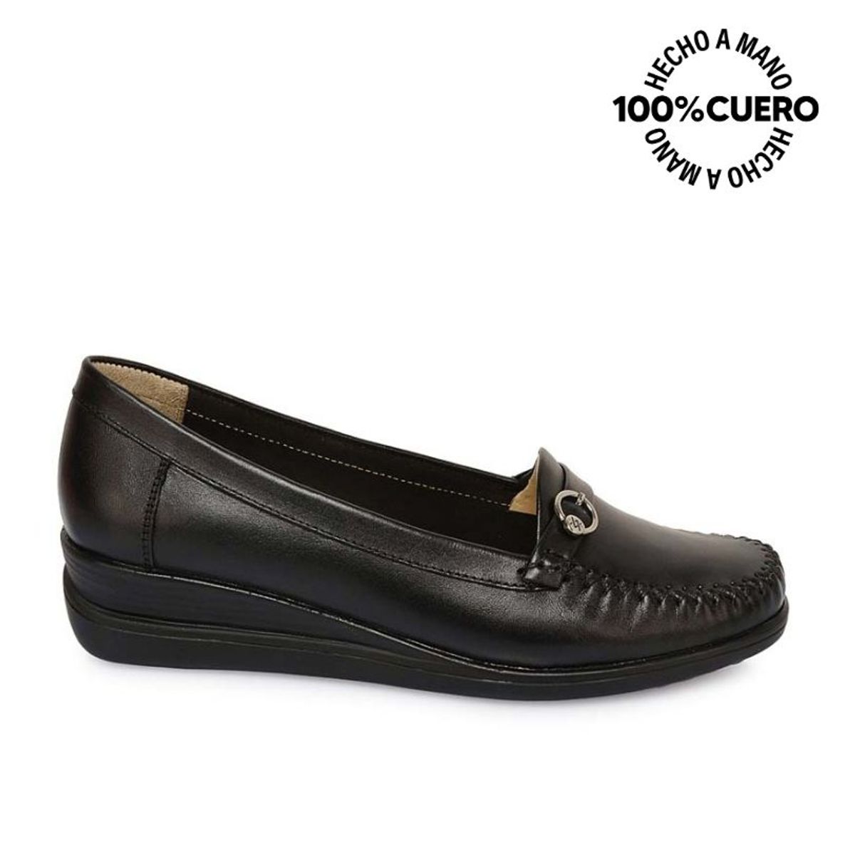 VIALE - Zapato Mocasín Casual DK-2512 Negro Viale Cuero