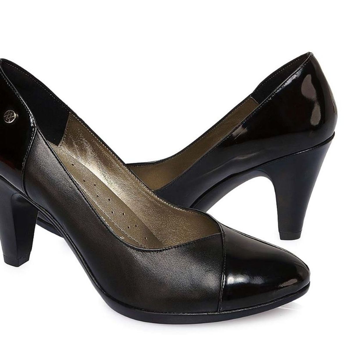 VIALE - Zapato Reina Casual ECO-2515 Negro Viale Cuero