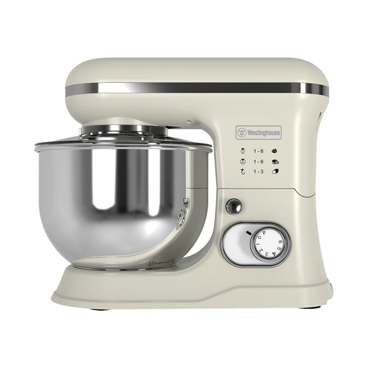 WESTINGHOUSE - Batidora de pedestal 5L Retro WH crema