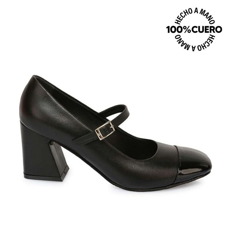 VIALE - Zapato Stiletto Vestir ROSY-2501 Negro Viale Cuero