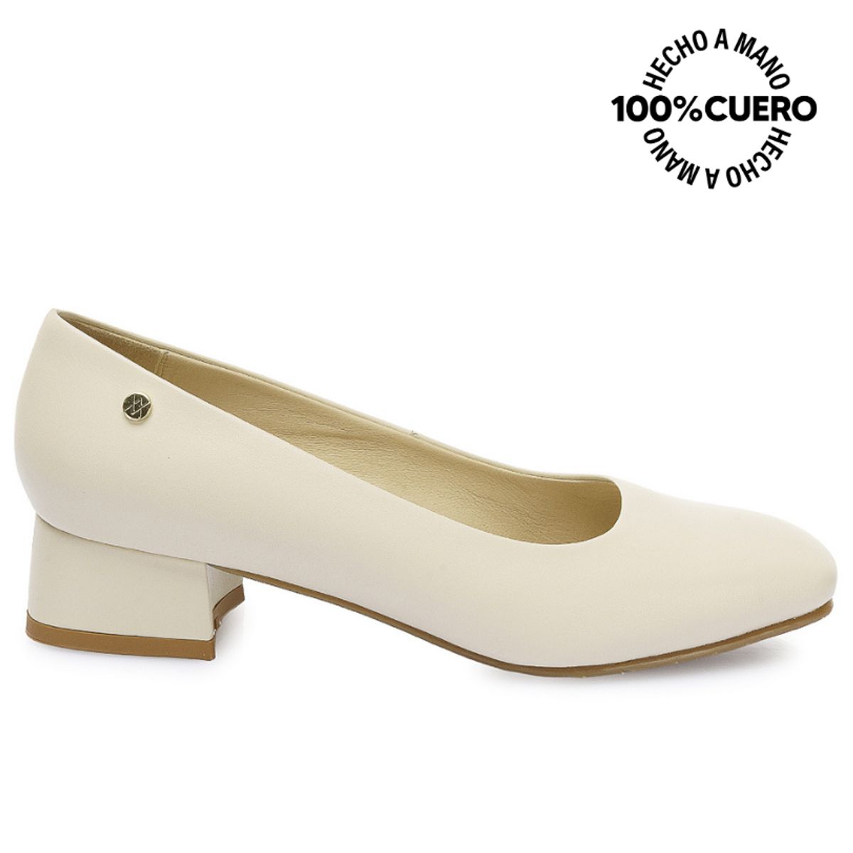 VIALE - Zapato Reina Vestir ROSY-2502 Vainilla Viale Cuero