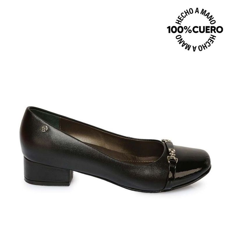 VIALE - Zapato Reina Vestir TATI-2525 Negro Viale Cuero
