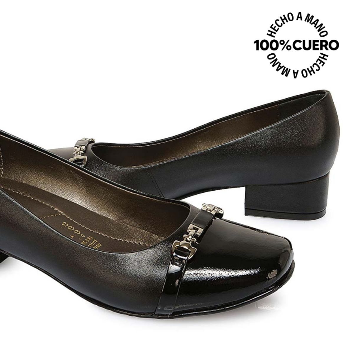 VIALE - Zapato Reina Vestir TATI-2525 Negro Viale Cuero
