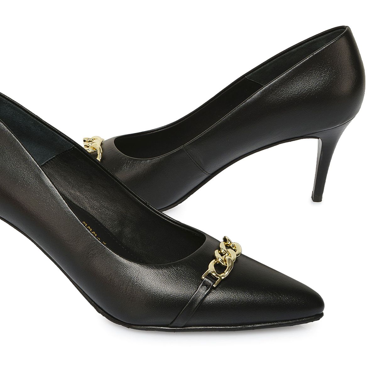 VIALE - Zapato Reina Vestir TERI-2540 Negro Viale Cuero