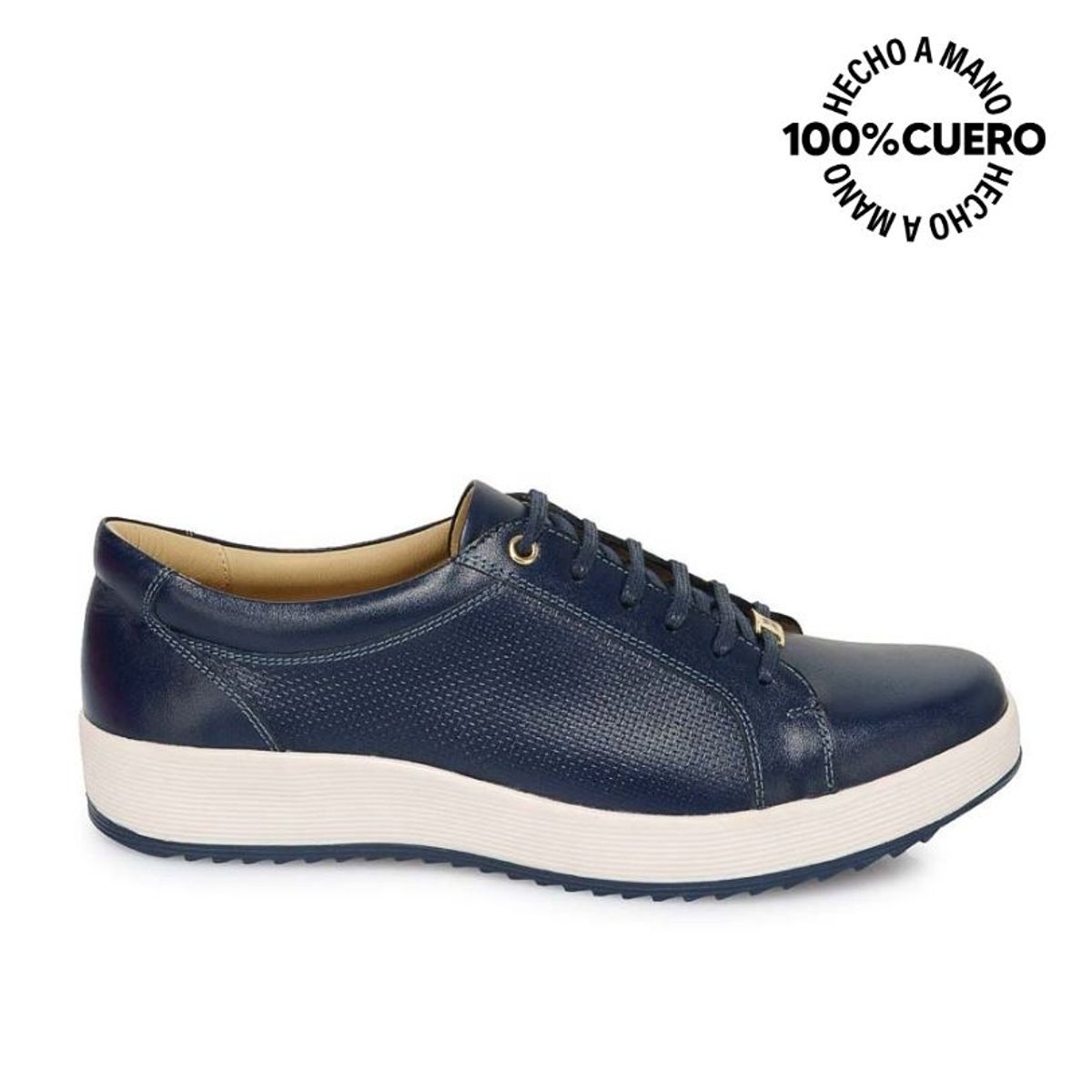 VIALE - Zapato Derby Casual WIL-2522 Azul Viale Cuero