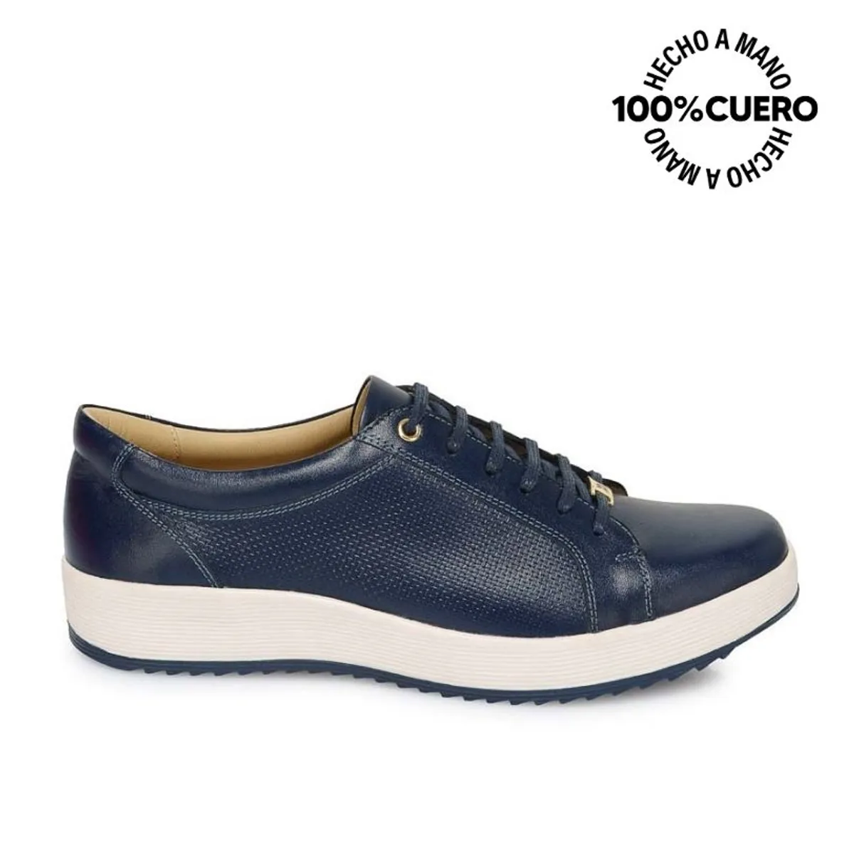 VIALE - Zapato Derby Casual WIL-2522 Azul Viale Cuero