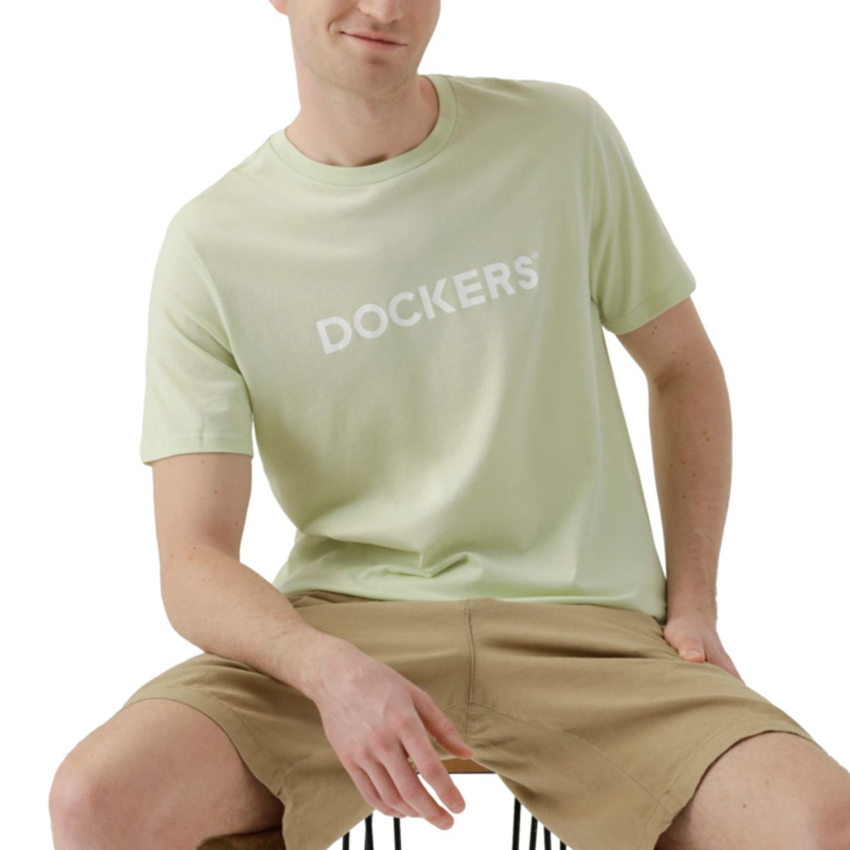 DOCKERS - Polo Hombre Logo Tee Slim Fit Verde Dockers