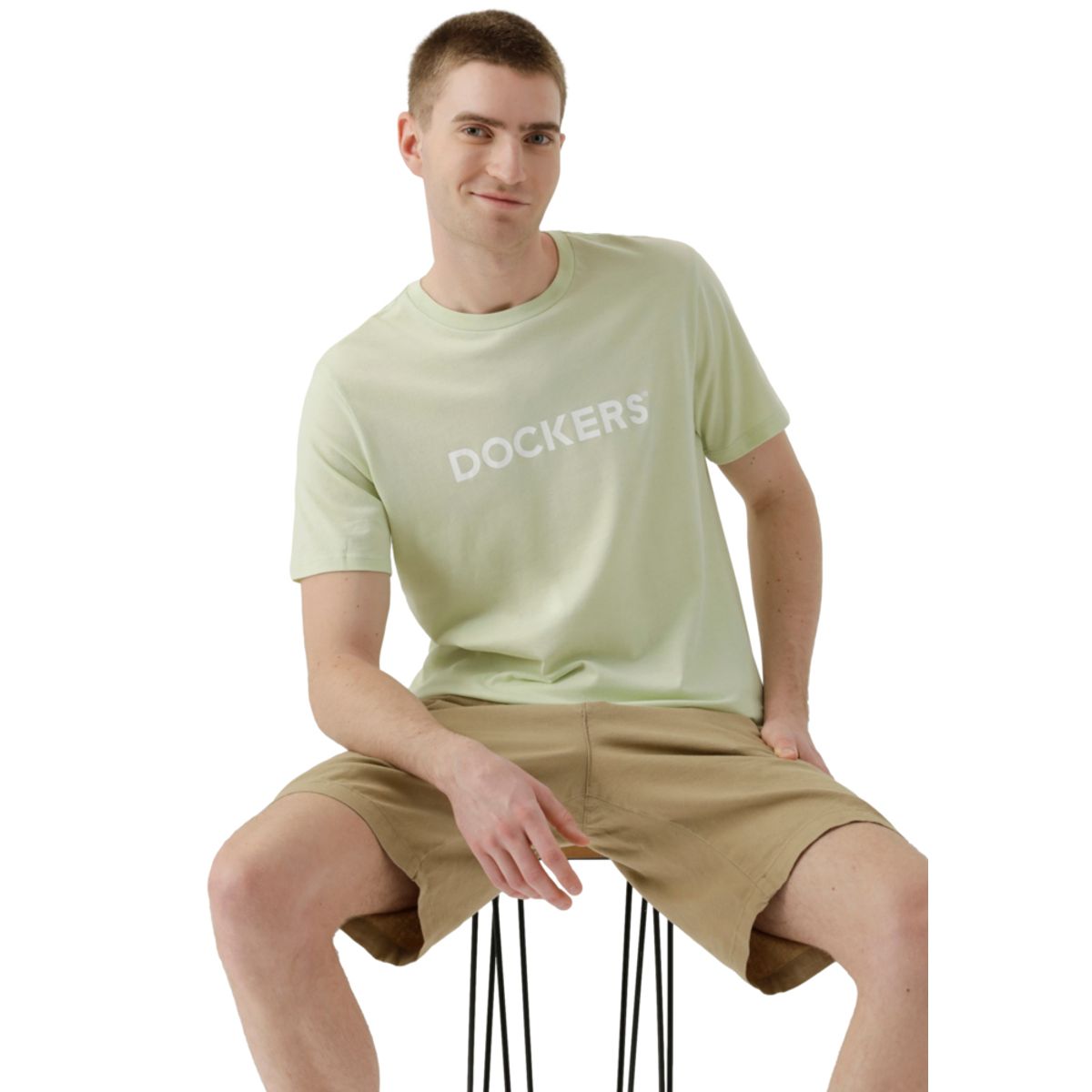 DOCKERS - Polo Hombre Logo Tee Slim Fit Verde Dockers