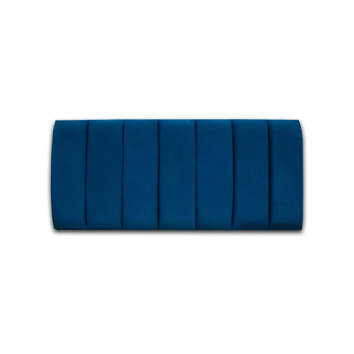 MUEBLES MACRUMO - Cama tapizada Aurea + almohada - Queen Plz - Color Azul