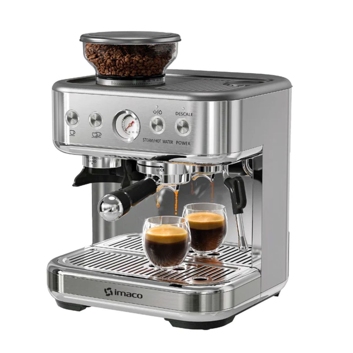 IMACO - Cafetera expresso 15 bares ac/inox c/grinder imaco IECMG1570