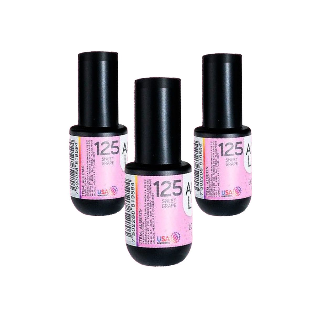 GENERICO - Acry Love Esmalte Gel Uv Sweet Grape 3 Unid