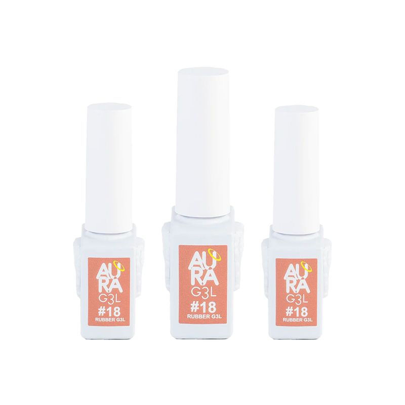 GENERICO - Aura Base Rubber Colores 18 3 Unid