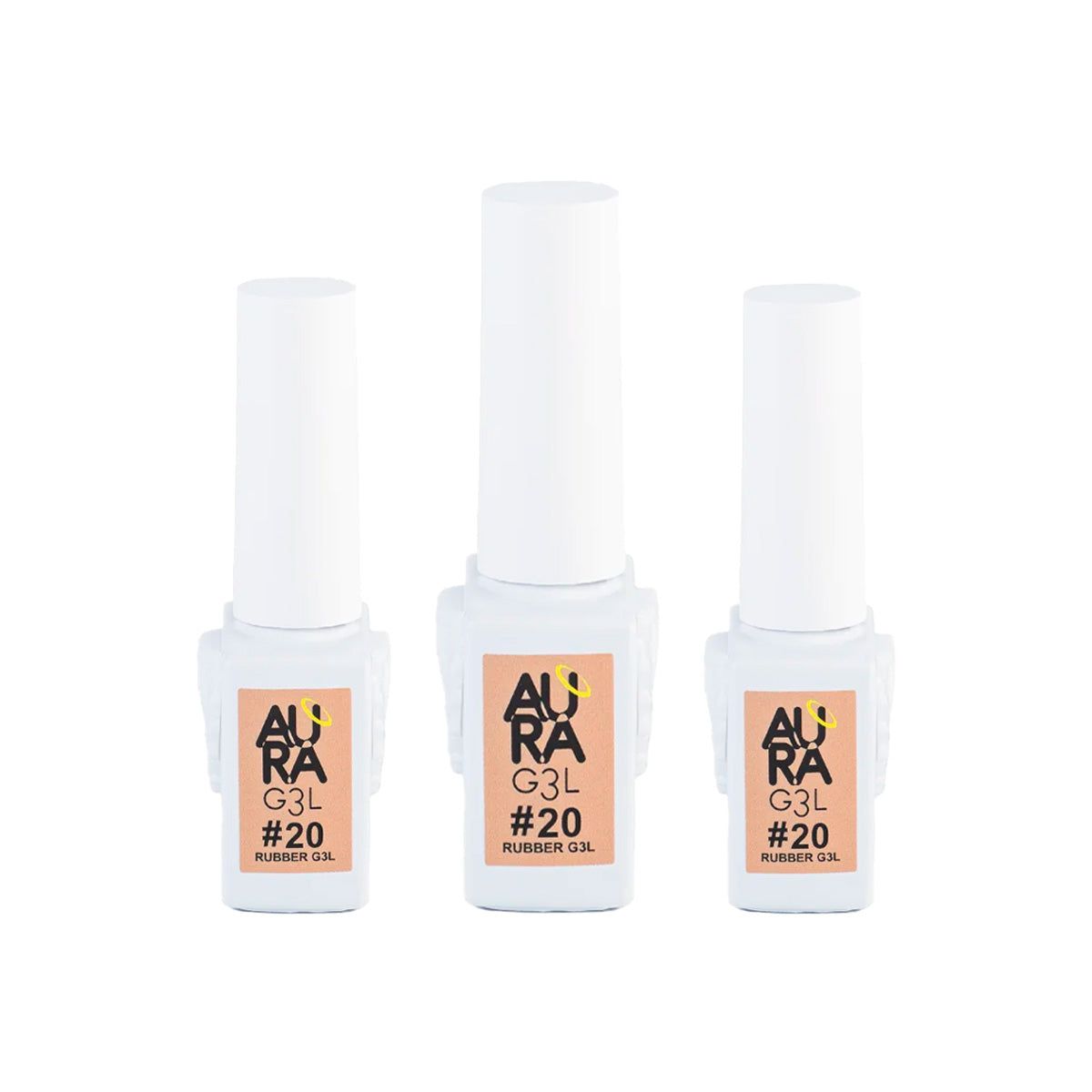 GENERICO - Aura Base Rubber Colores 20 3 Unid