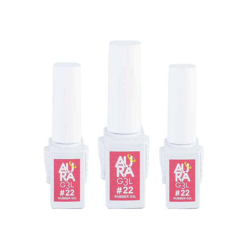 GENERICO - Aura Base Rubber Colores 22 3 Unid