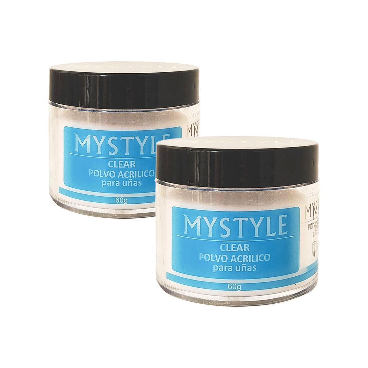 GENERICO - Mystyle Polvo Acrilico Clear 30Gr 2 Unid
