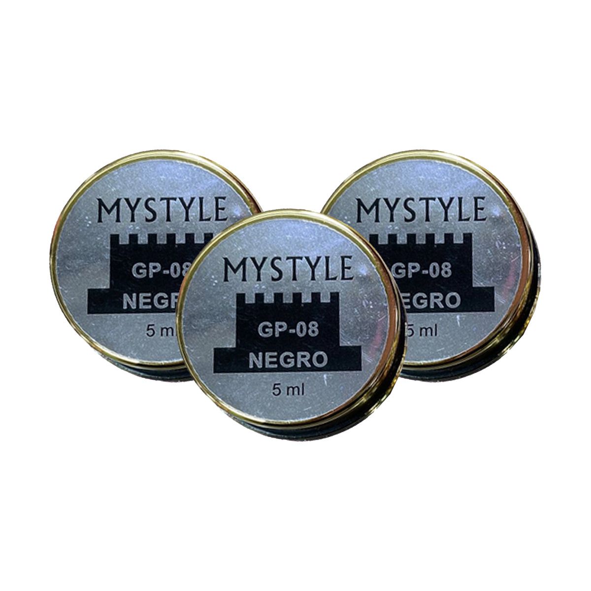 GENERICO - Mystyle Gel Paint Negro 5ml 3 Unid