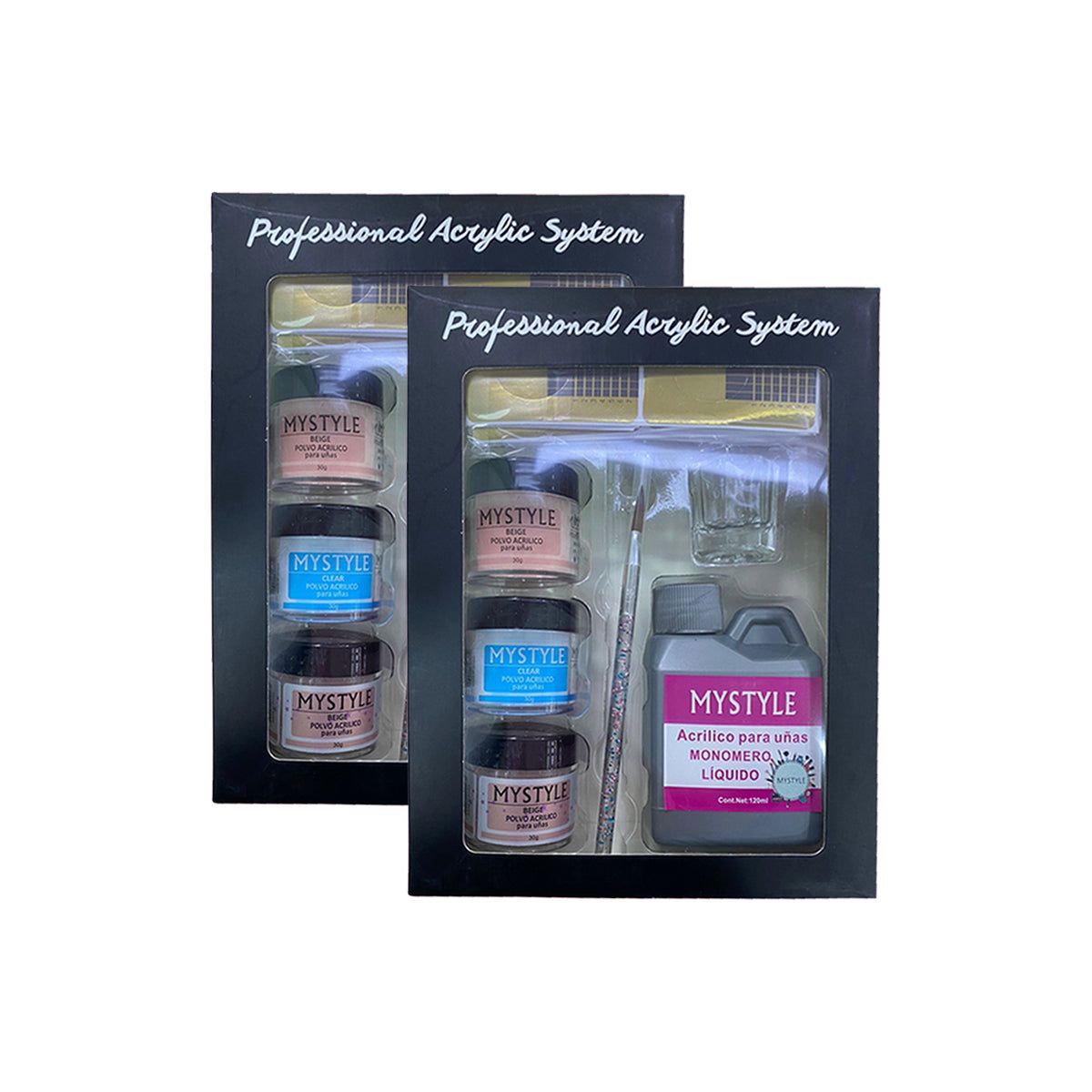 GENERICO - Mystyle Kit Principiante De Acrilico 2 Unid