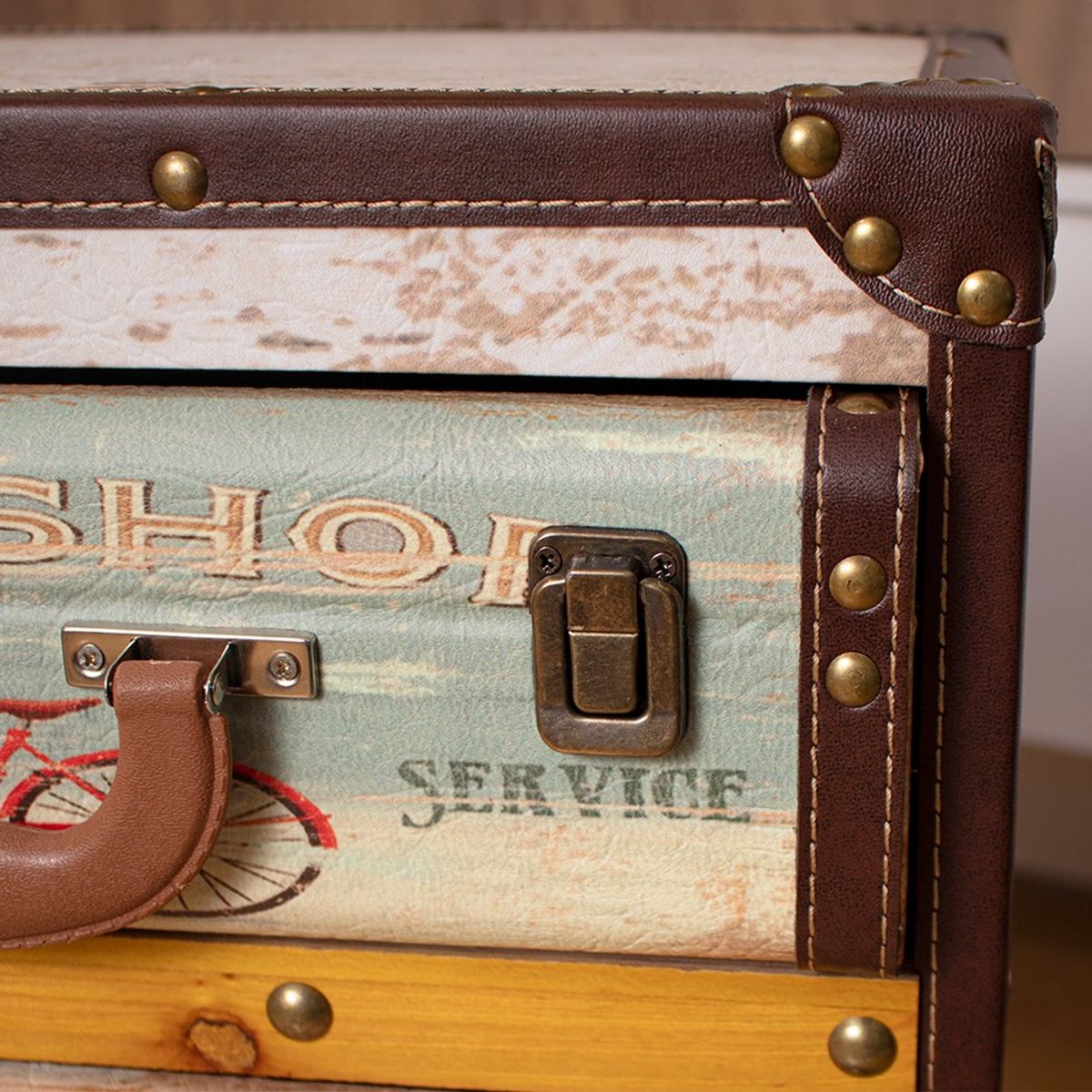 PANADECOR - Cómoda Konceptos Estilo Vintage Con 4 Cajones