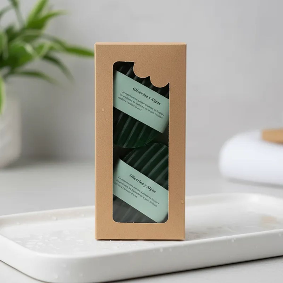 GENERICO - Jabón artesanal Glicerina 140 grs Pack x 2 - Algas