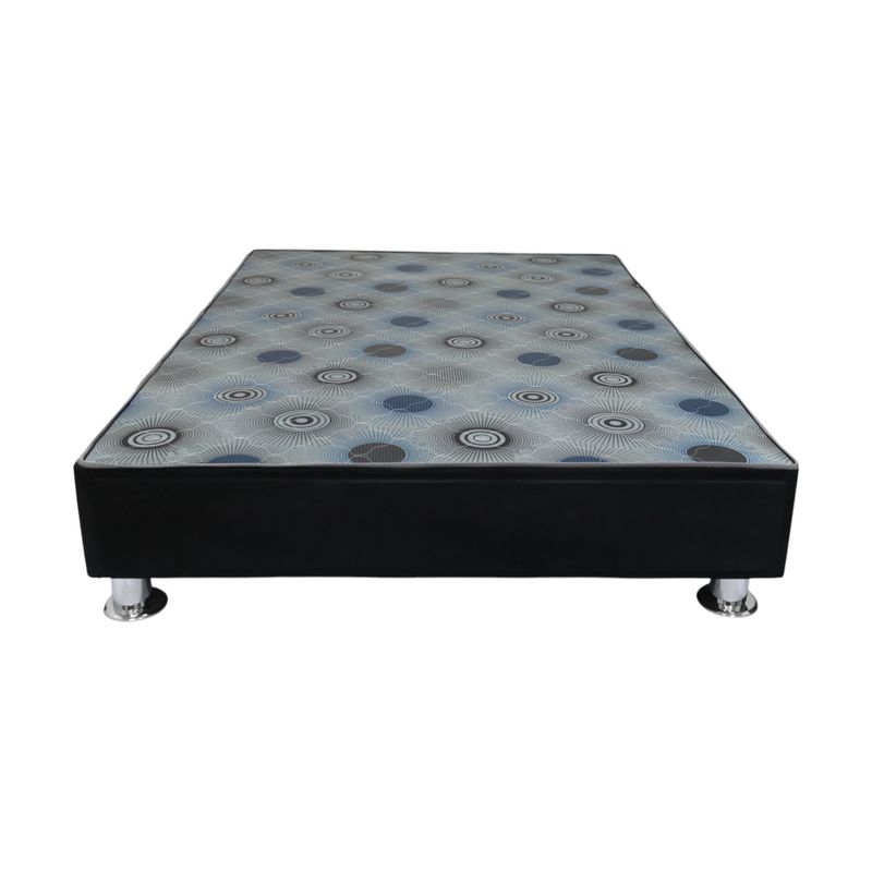 MUEBLES MACRUMO - Box tarima con sabanera  Queen Plz - Color negro