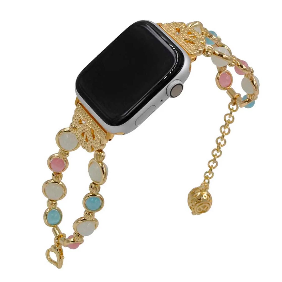 GENERICO - Correa De Perlas Luminosas Para Apple Watch 41mm Dorado