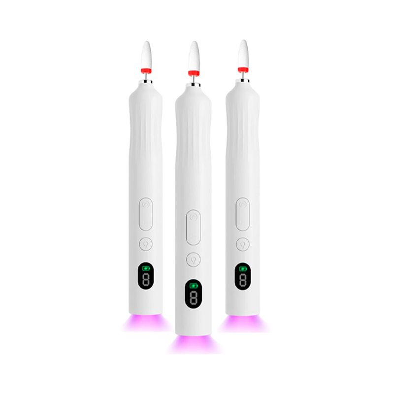 GENERICO - Lima De Uñas Eléctrica 2 En 1 Luz De Secado 3Uni