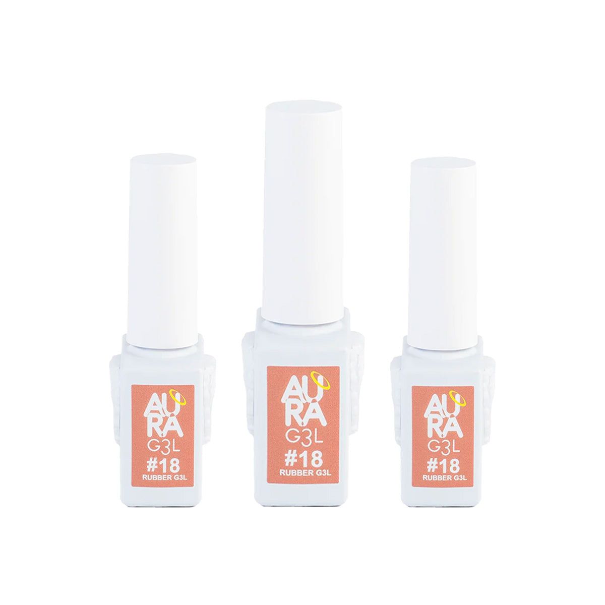 GENERICO - Aura Base Rubber Colores 18 3 Unid