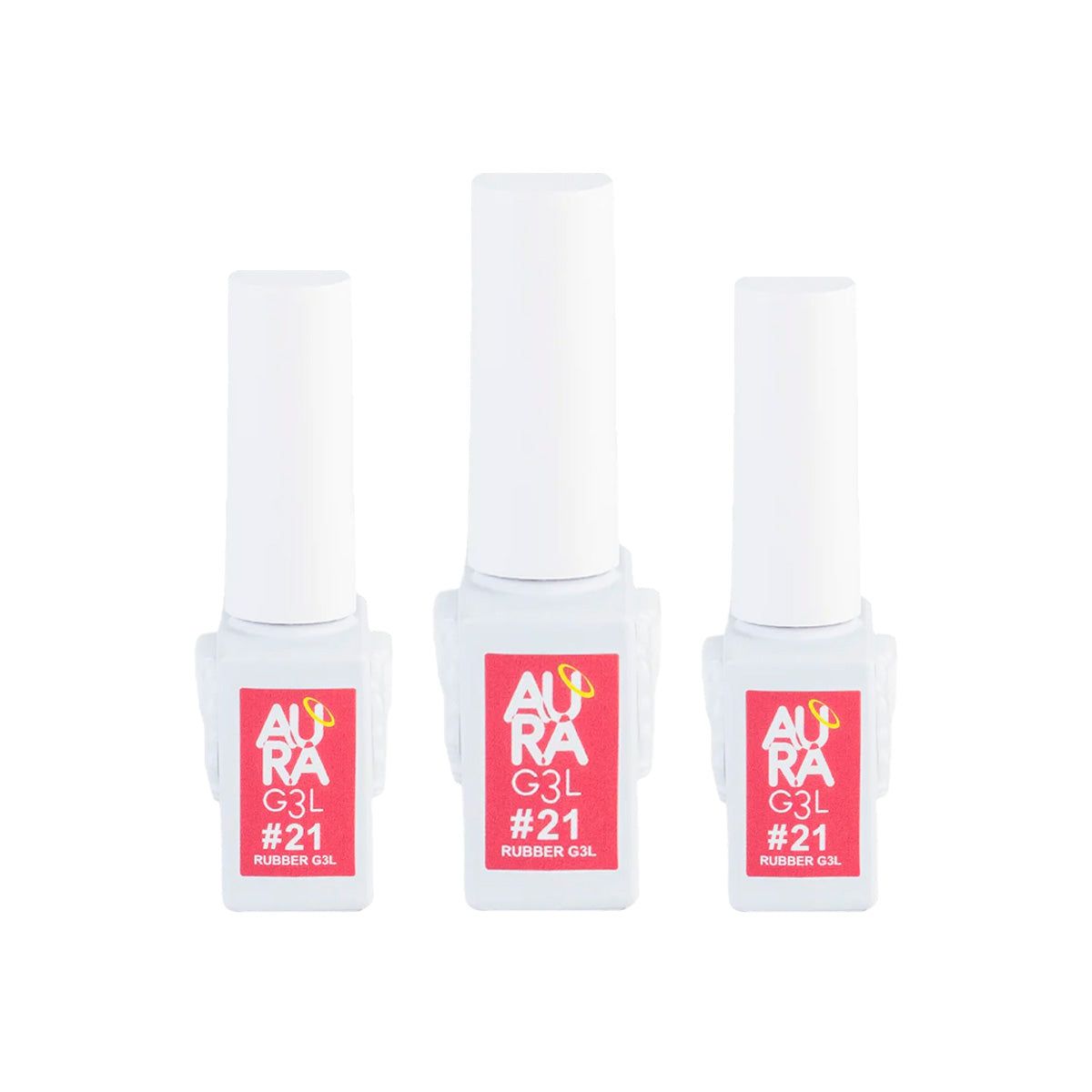 GENERICO - Aura Base Rubber Colores 21 3 Unid