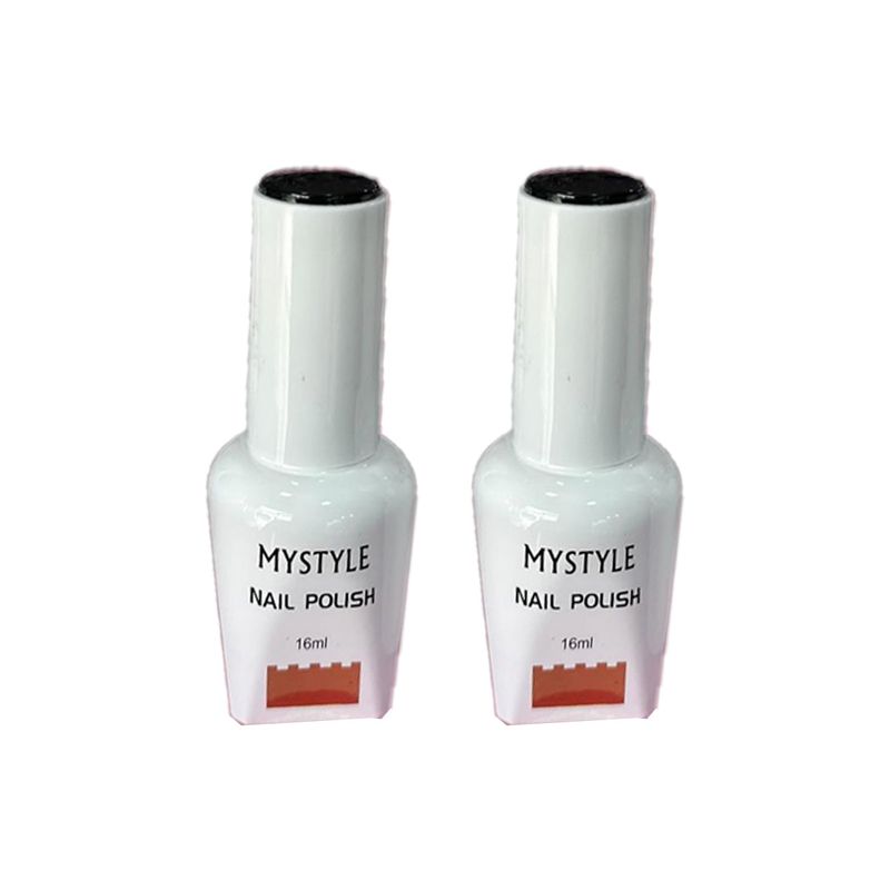 GENERICO - Mystyle Esmalte En Gel Negro 16ml  2 Unid