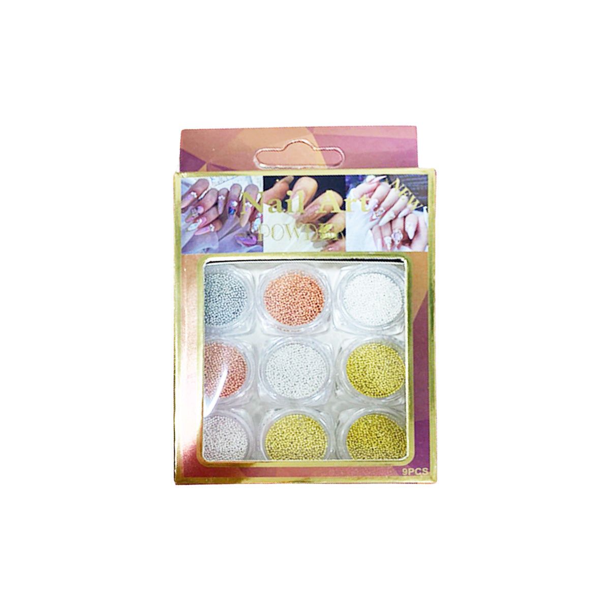 GENERICO - Nail Art Powder Balines 9 Pz