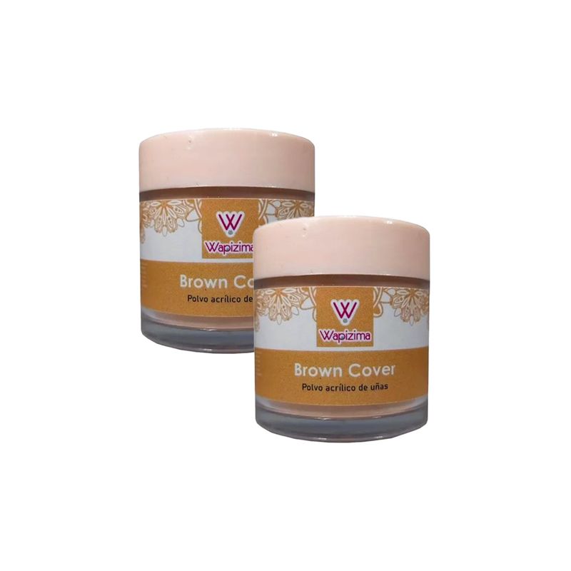 GENERICO - Wapizima Polvo Acrilico Brown Cover 2Oz 2 Unid