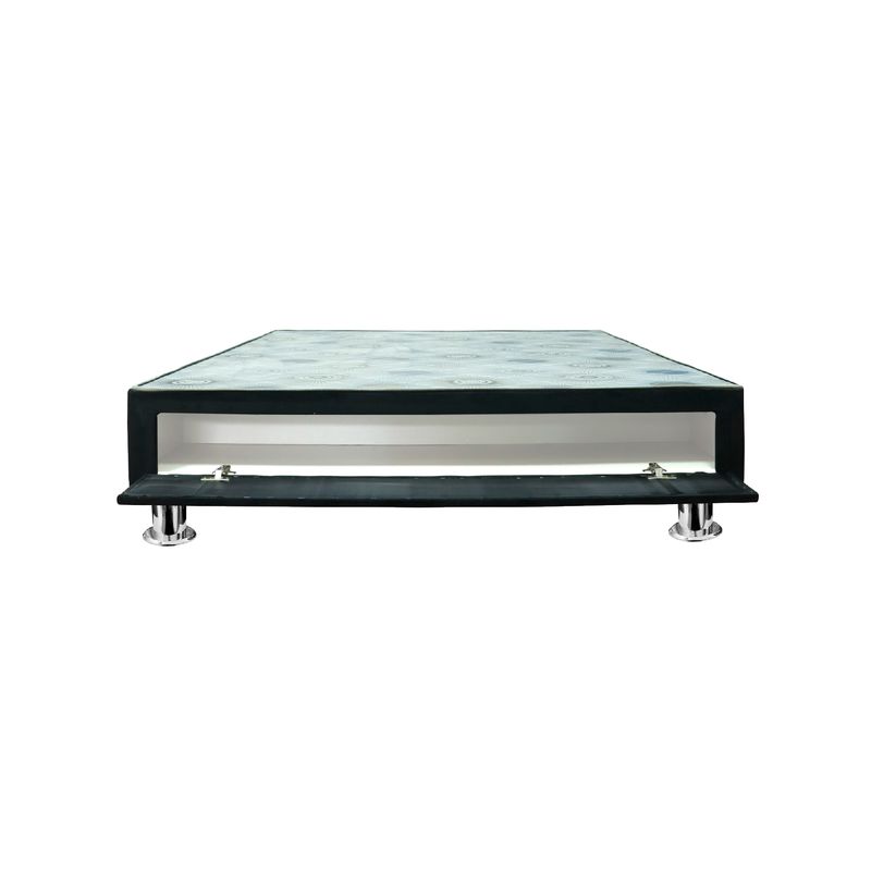 MUEBLES MACRUMO - Box tapizada con sabanera  Quen Plz - Color negro