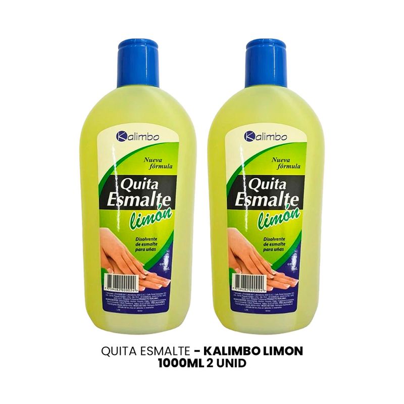 GENERICO - Quita Esmalte kalimbo Limón 1000ml 2 Unid