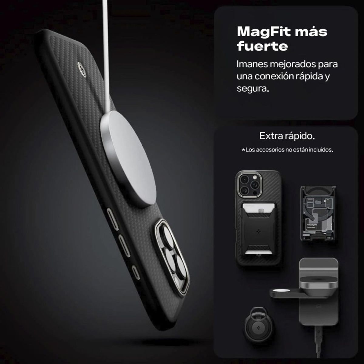 SPIGEN - Case Spigen Enzo Aramid Para iPhone 16 Pro Max Con MagSafe
