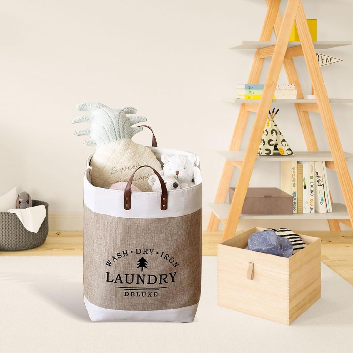 ELMEJORPRECIO - Cesto de Ropa Impermeable Multiuso Deluxe Marrón