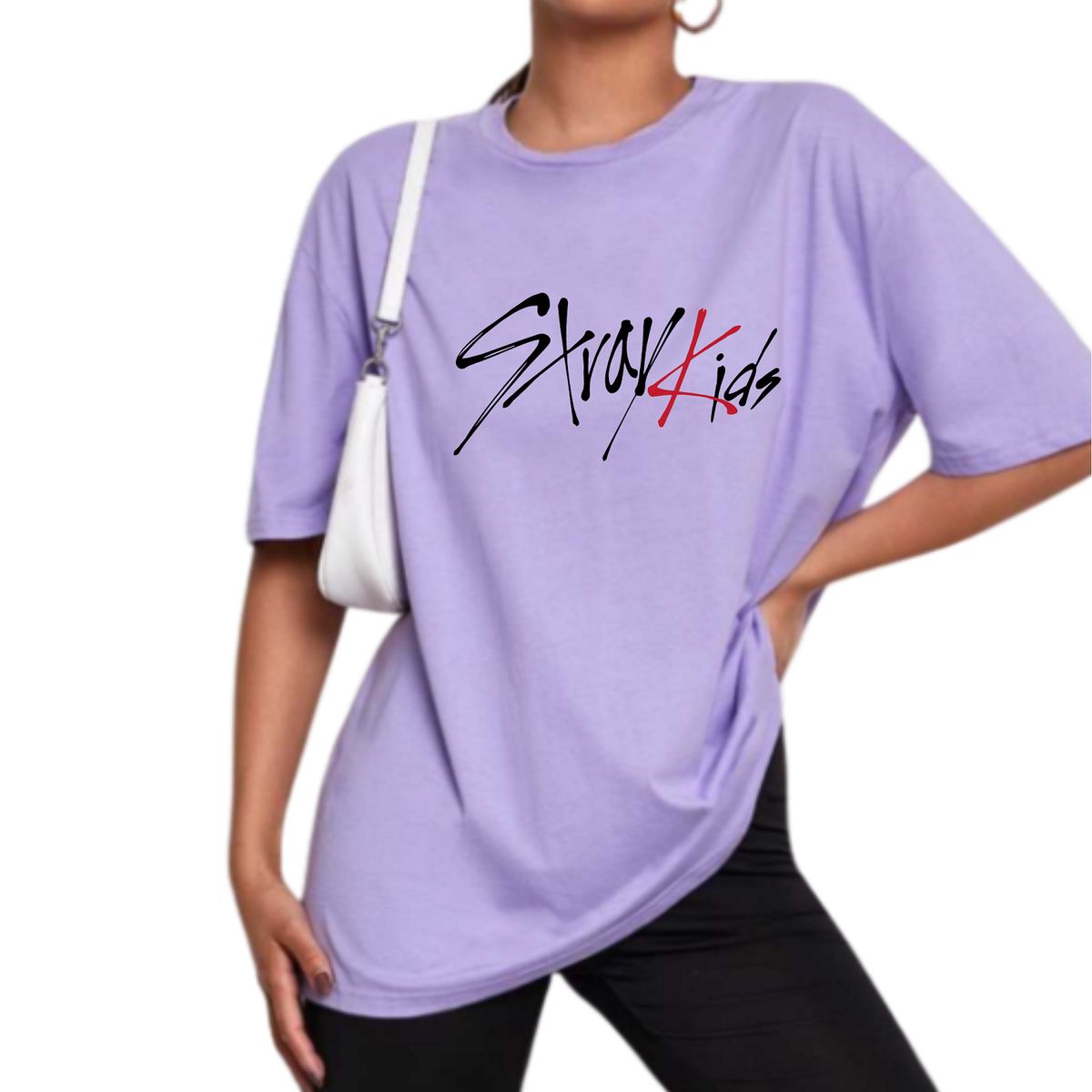 GENERICO - Polo Mujer STRAY KIDS - Lila