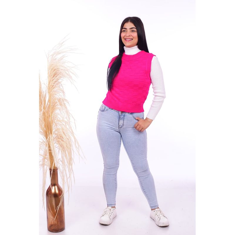 GENERICO - Chaleco Mujer Maria - Nathalie Love It - Fucsia