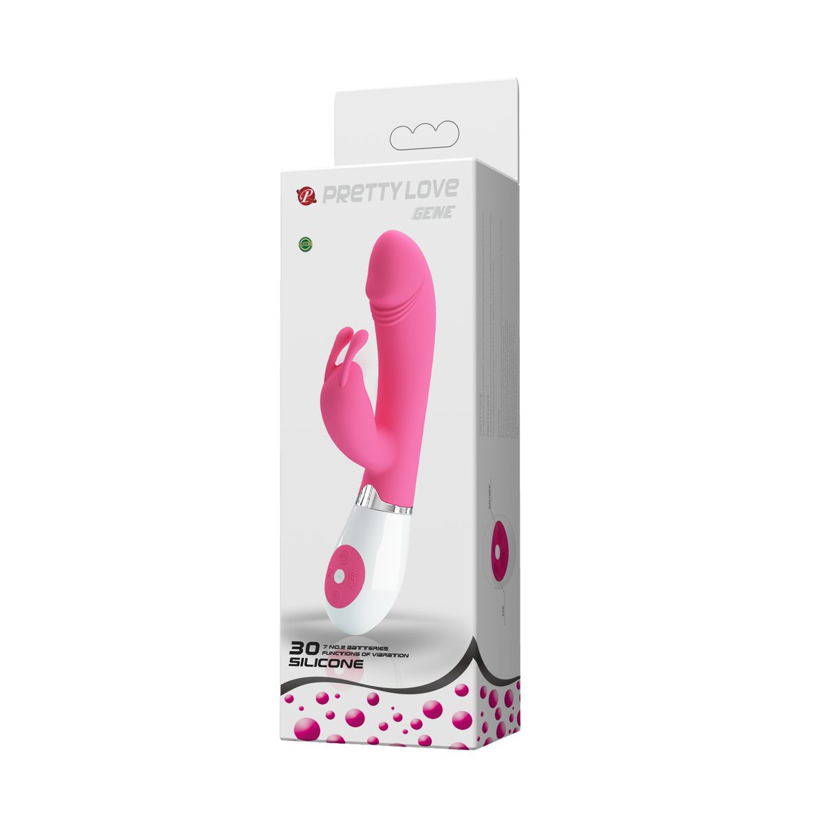 PRETTY LOVE - Vibrador Rabbit Sexual Femenino Gene Silicona 30 Funciones Punto G