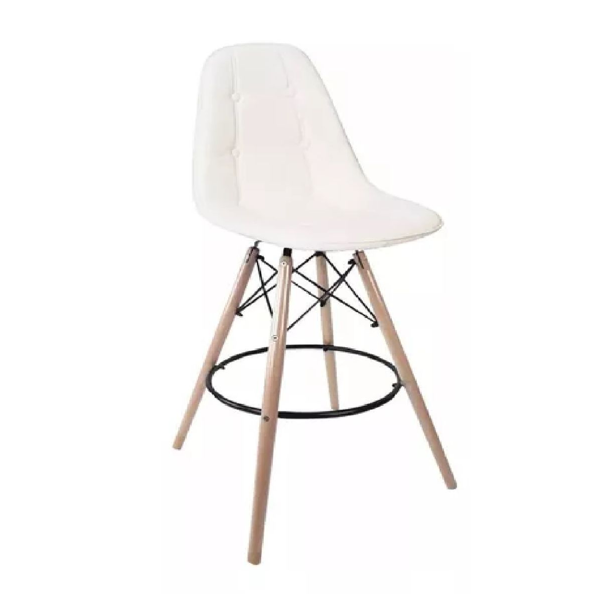 TU MESITA - Banqueta Alta estilo Nórdico Amadeus color Blanco TU MESITA