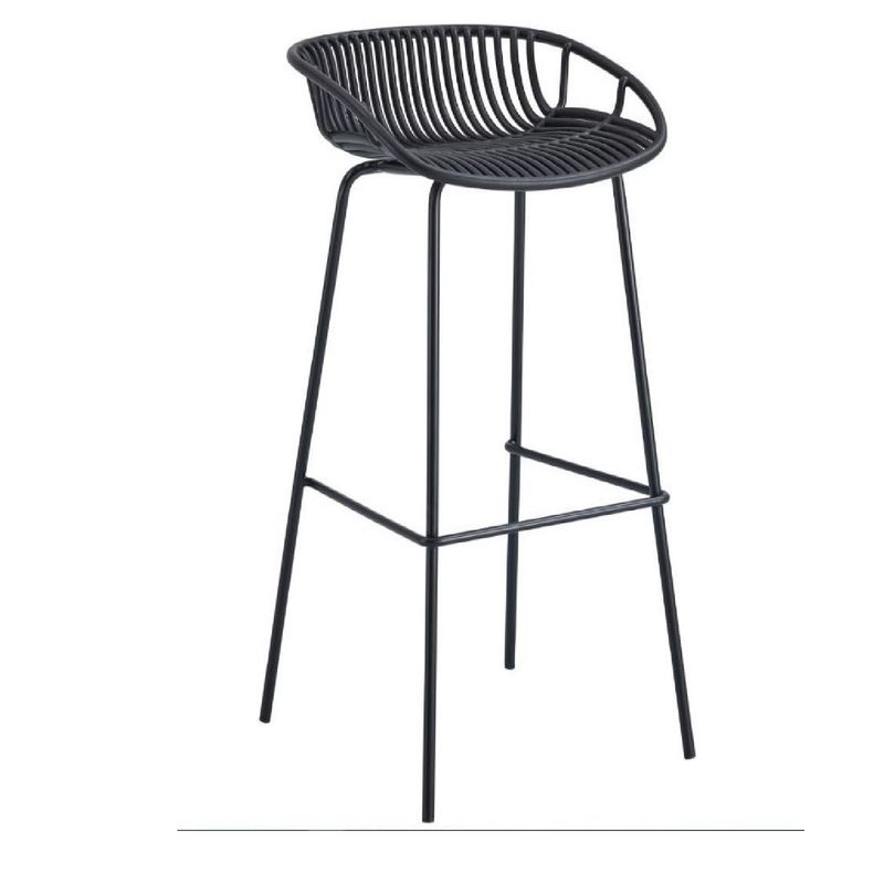 TU MESITA - Banco Alto Moderno Lizard color Negro TU MESITA