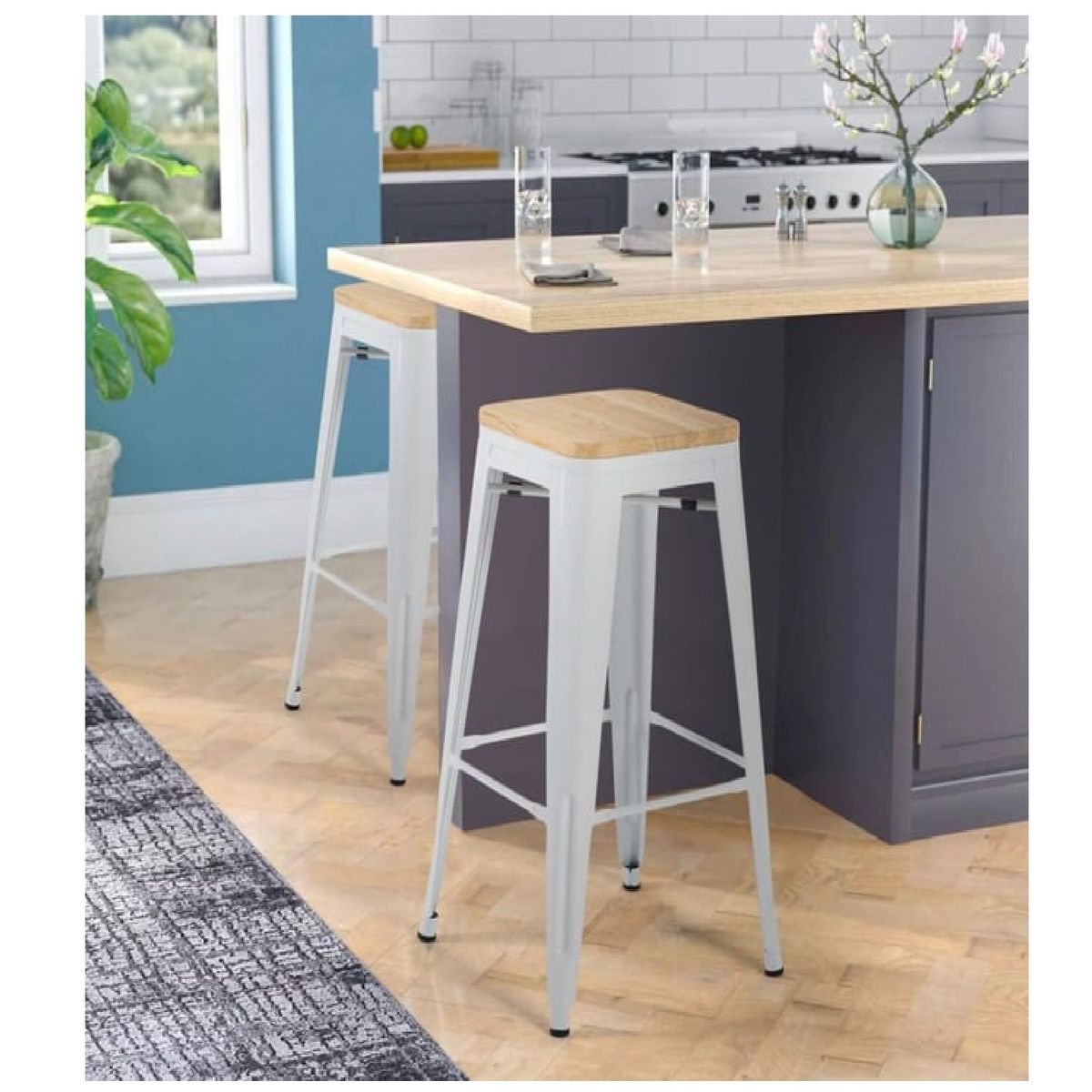 TU MESITA - Banco Alto Clásico Romeo Multicolor TU MESITA