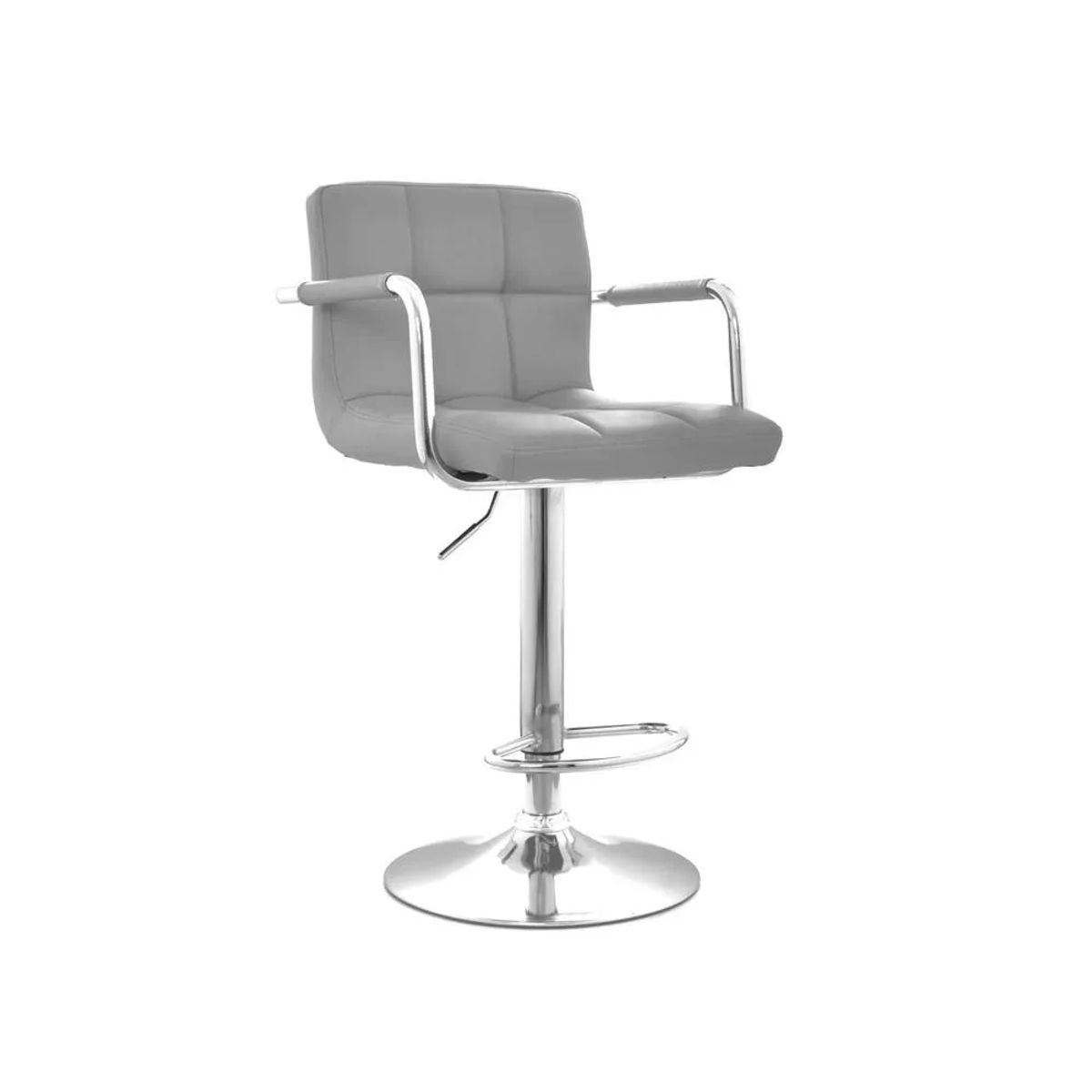 TU MESITA - Banco Moderno Cromado Lasalle color Negro TU MESITA