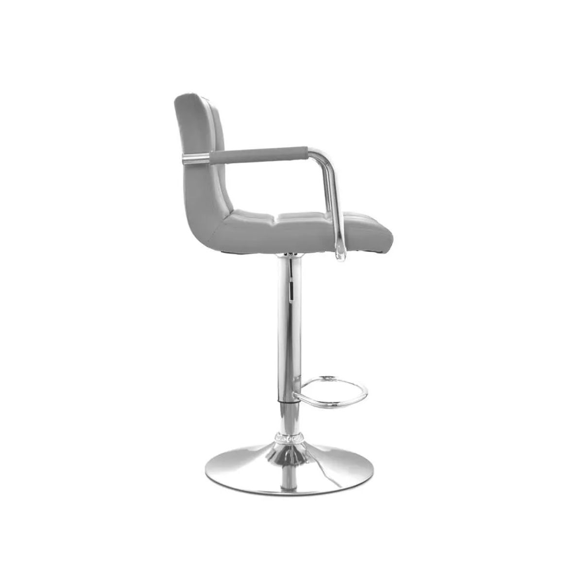 TU MESITA - Banco Moderno Cromado Lasalle color Negro TU MESITA