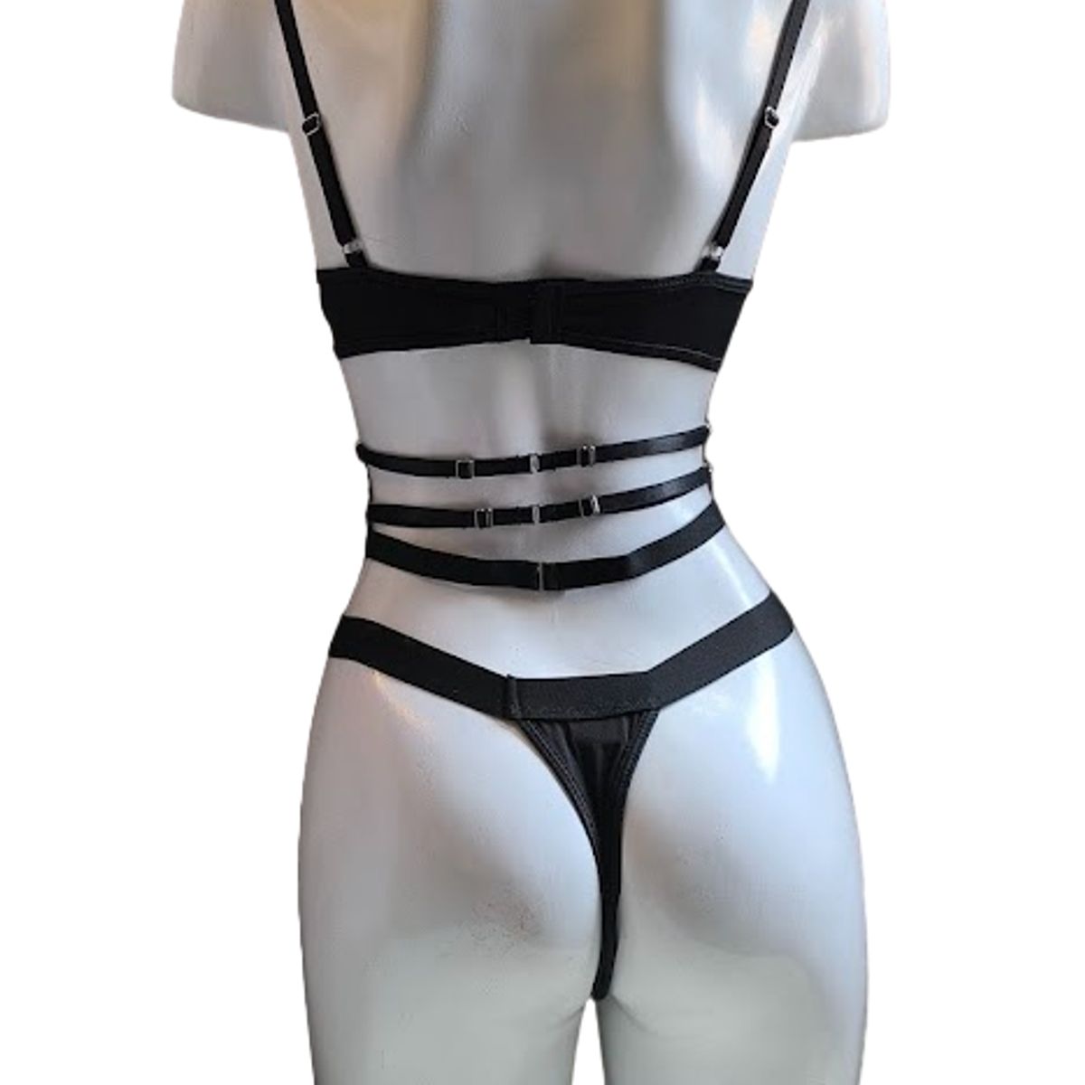 GENERICO - CORSET DE ENCAJE SEXY LENCERIA CON MEDIAS