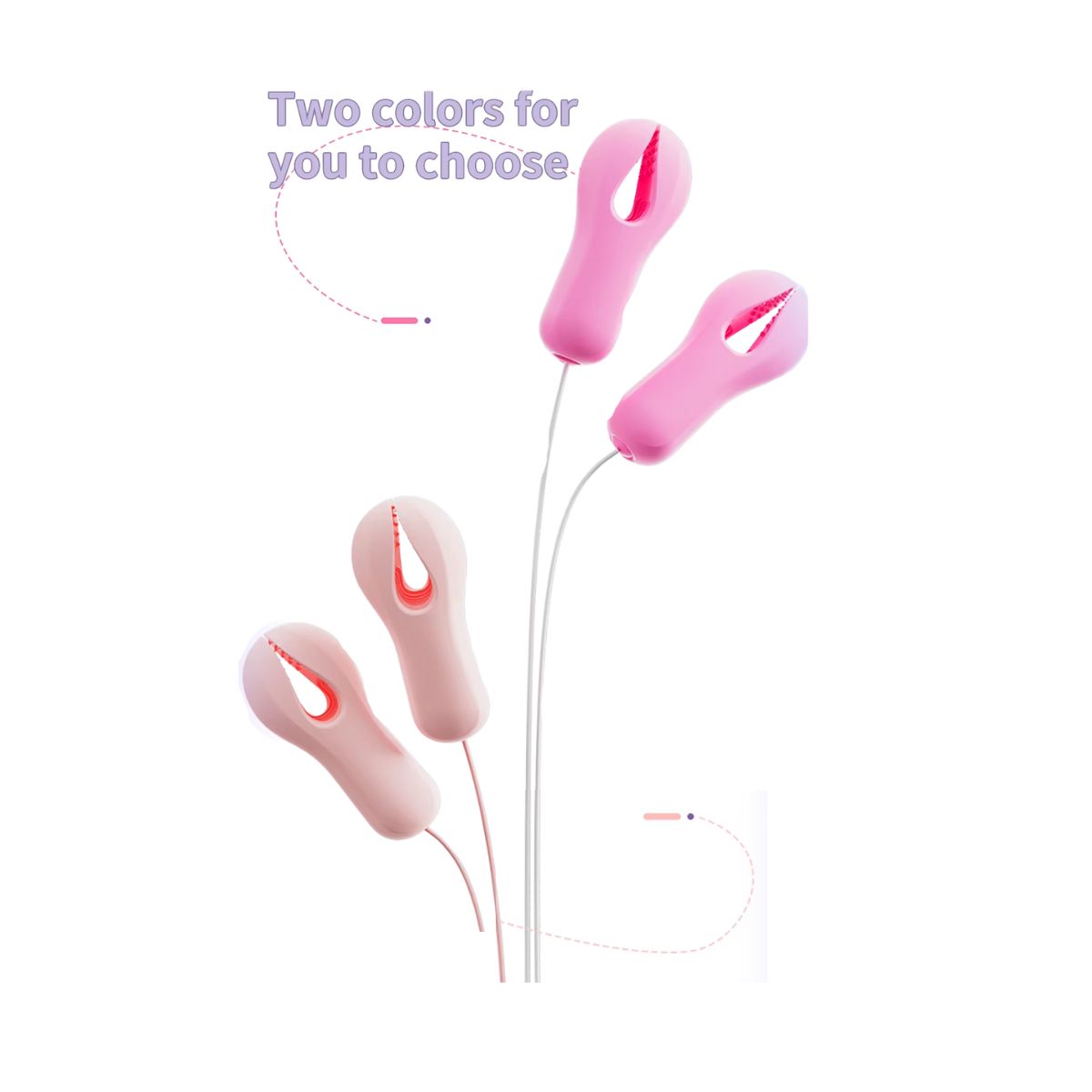 GENERICO - Pinzas Eléctricas para Pezones con 10 Modos de Vibración