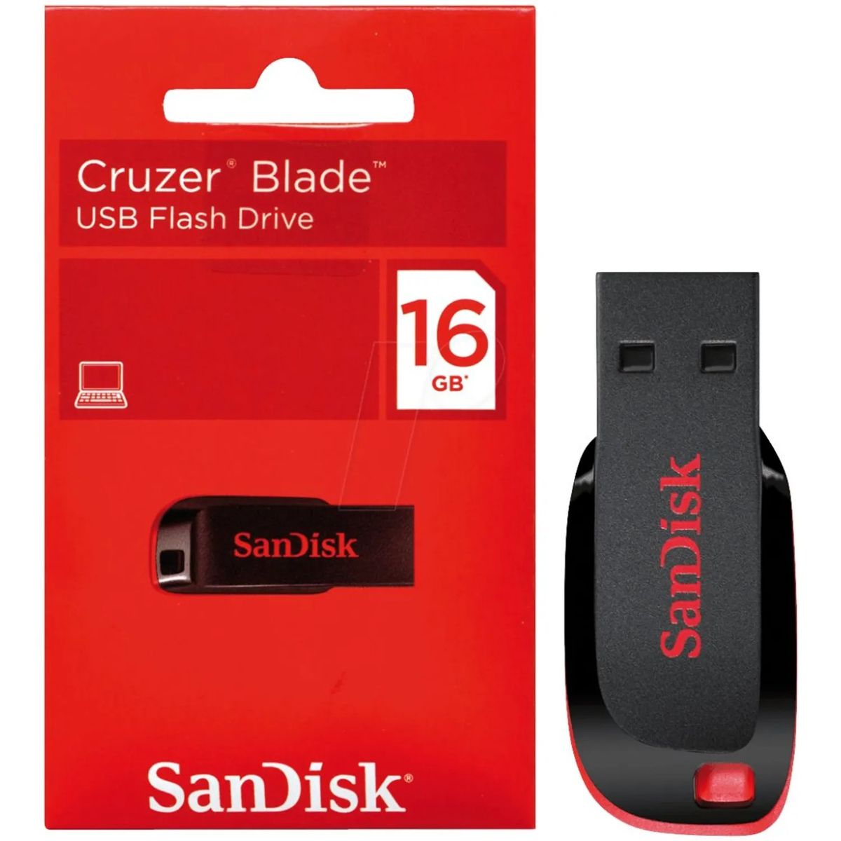 SANDISK - MEMORIA SANDISK CRUZER BLADE Z50 USB 16 GB (SDCZ50-016G-B35)