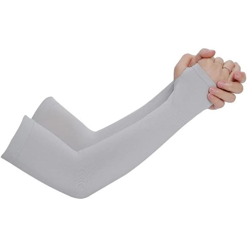 RUNNING SPORT PERU - Manga Deportiva Con Proteccion Uv Gris