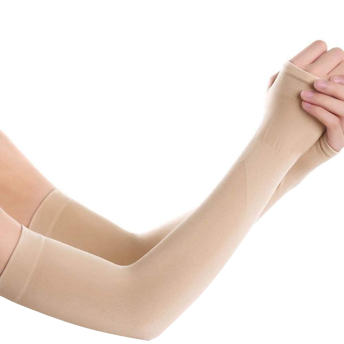 RUNNING SPORT PERU - Manga Deportiva Con Proteccion Uv Beige