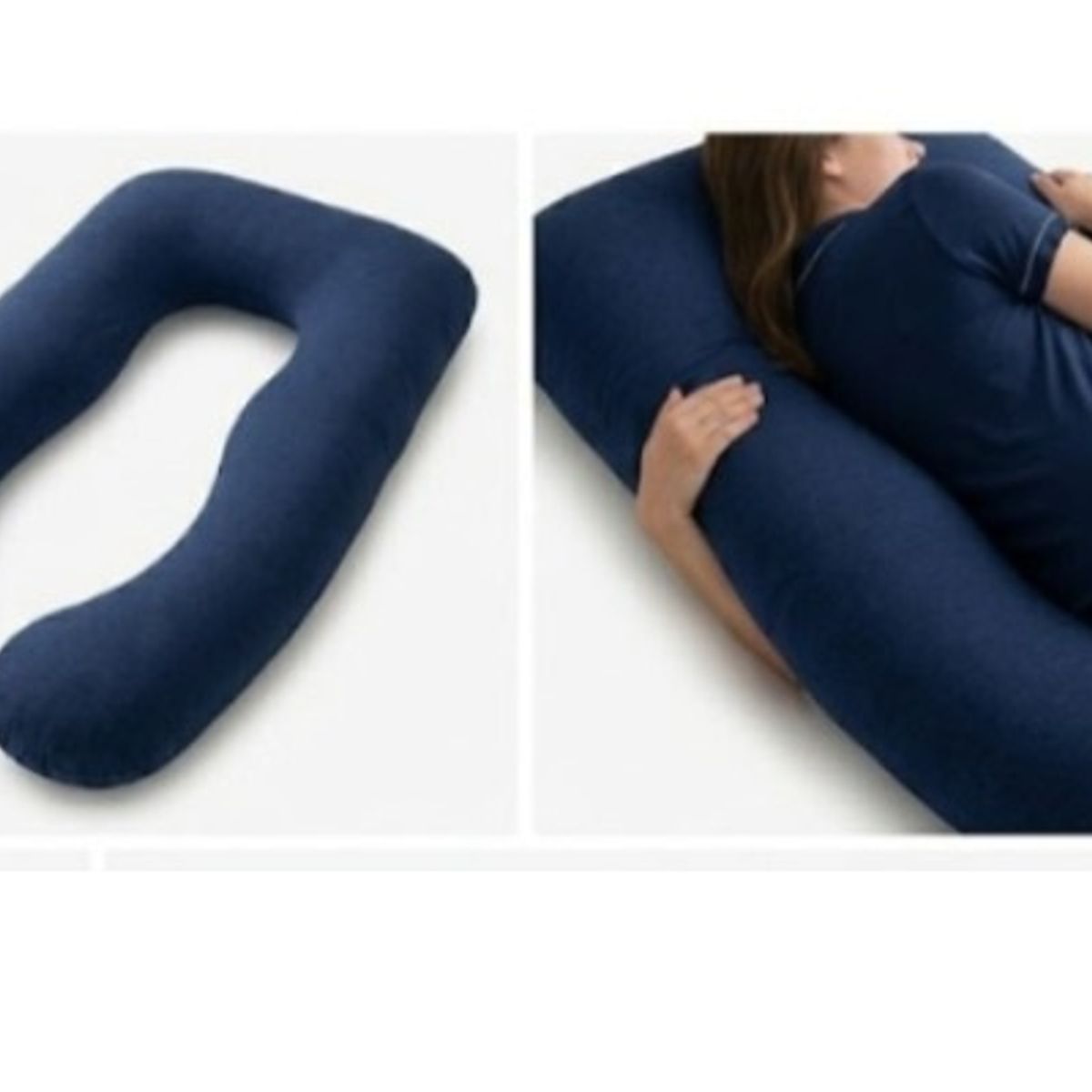 Almohada Multi Postural para Embarazo y Lactancia azul, marca GENERICO - Foto 2