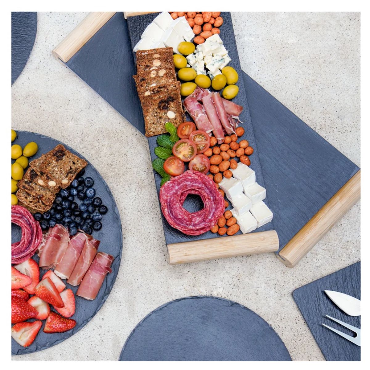 WAYU - TABLA PIEDRA PIZARRA WAYU 48 CM